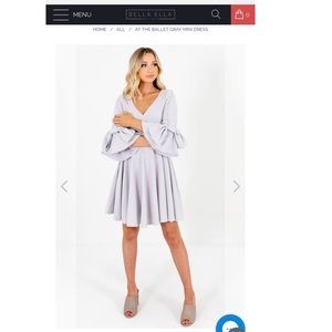 Lilac Lavender Purple dress bow sleeves